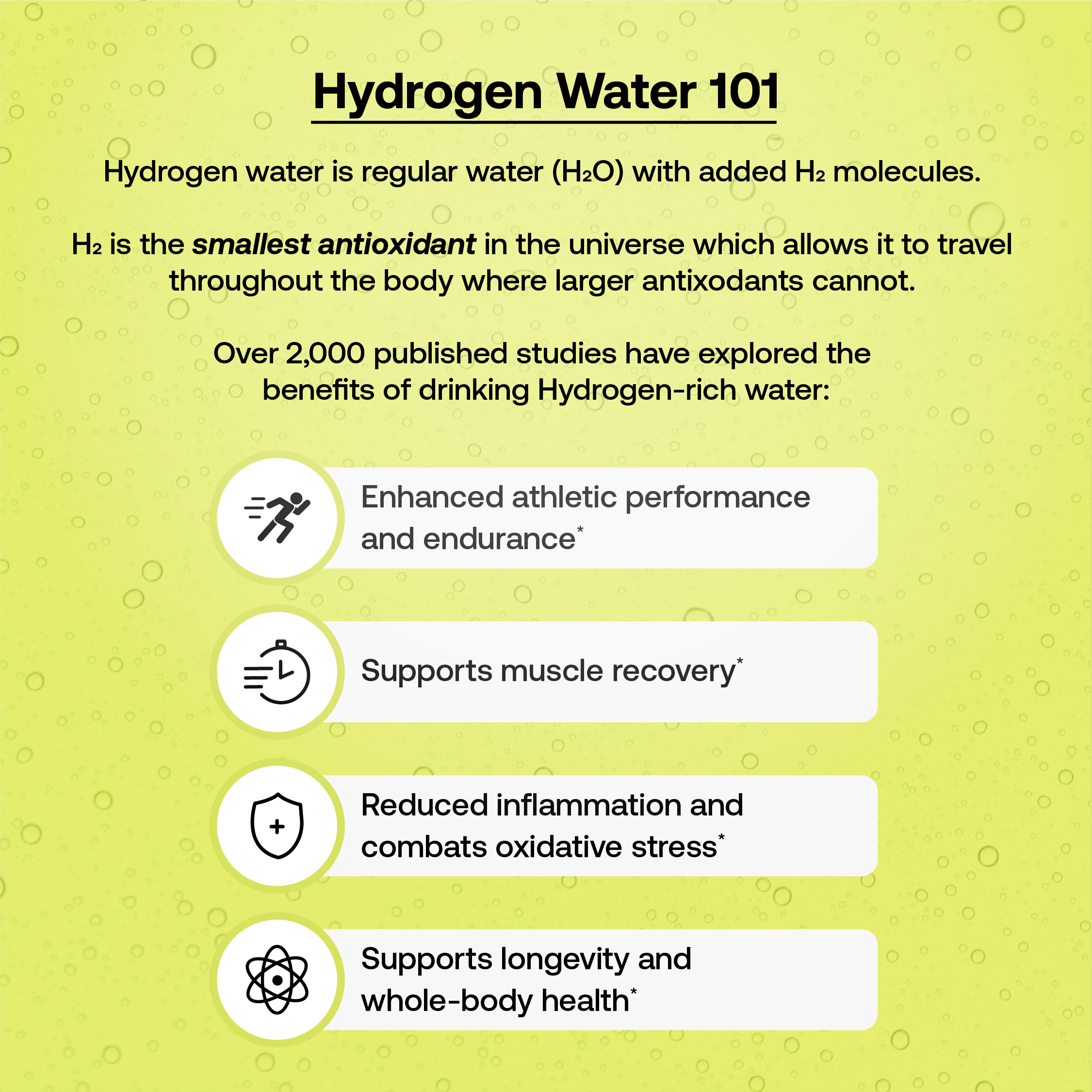 Hydrofy Hydrogen Water Electrolyte Lemon Lime 25ct